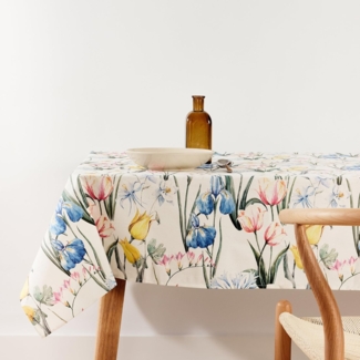 Belum Tischdecke mit Fleckenabweisend, Größe 240x155 cm, extraweich, Mehrfarbig, 100, Stoff 100% Bio-Baumwolle, Modell 0120-353, Bunt