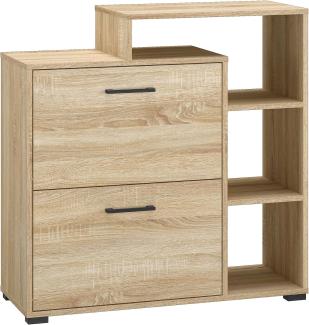 Schuhschrank Caro Dielenschrank 90x34x90 cm sonoma Eiche hell