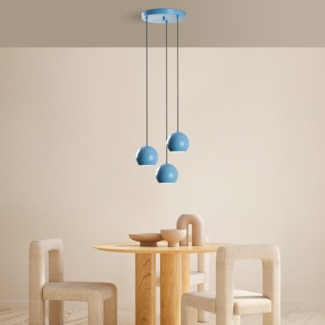 Kronleuchter, 'Top', 111 x 45 x 45, Hellblau