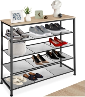 Schuhregal Sheffield - Industrial hellbraun