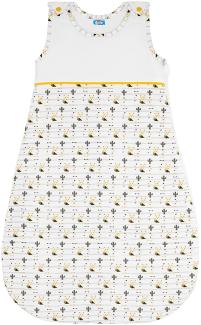 Sweety Fox - Baby Sommerschlafsack - 1TOG - Bio-Baumwolle - 110cm (18-36 Monate) - Gelb
