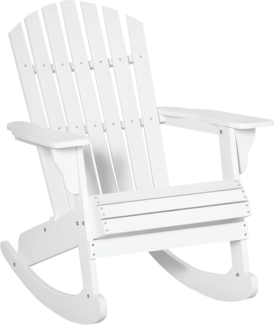 Outsunny Schaukelstuhl Schaukelstuhl mit Armlehnen