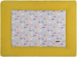 BO Baby's Only - Laufgittereinlage Forest - Mustard - 75x95 cm - 75% Baumwolle/25% Polyacryl