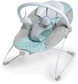 Ity Ingenuity, Bouncity Bounce, Goji, vibrierende Babywippe Deluxe mit abnehmbarer Kopfstütze, 2 Spielzeugen, maschinenwaschbarem Sitz- und Kopfpolster