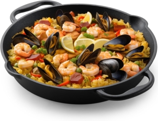 Navaris Bratpfanne Gusseisenpfanne - Ø30 cm groß - Eingebrannte Feuerfeste Gusseisen, (1-tlg)