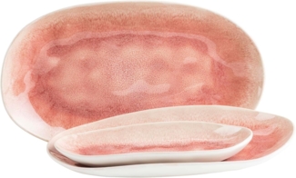 MÄSER Servierplatte Frozen, Steinzeug, (3-tlg)
