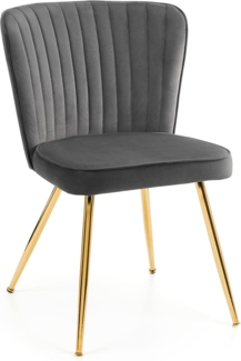 Julian Bowen Cannes Esszimmerstuhl, 2 Stück, grau