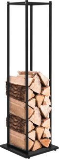 ML-DESIGN Kaminholzregal Indoor Feuerholzregal Kaminholzsäule für Brennholz Kaminholzlager, BxTxH:33x33x115 cm, Brennholz Säule zum Lagern für Kantholz aus pulverbeschichtetem Stahl