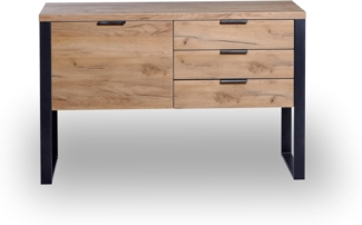 Jahnke Sideboard, Engineered Wood, Kerneiche, One Size