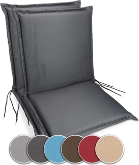 sunnypillow Liegenauflage Niedriglehner Auflage Gartenstuhlauflage, 100 x 50, extra dick 9cm