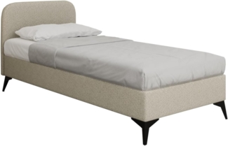 PANDA MÖBEL GmbH Polsterbett MAVILO Elegantes und modernes Polsterbett 120cm 100cm 90cm, Ideal für moderne, minimalistische oder klassische Schlafzimmer