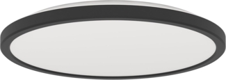 EGLO connect.z Smart Home LED Badezimmer Deckenleuchte Rovito-Z, ZigBee, App und Sprachsteuerung Alexa, warmweiß-kaltweiß, RGB, dimmbare Bad Deckenlampe, schwarz, IP44, Ø 30 cm