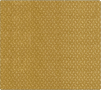 beliani 'SITAPUR' Tagesdecke, Webpelz Senfgelb, 200x220 cm