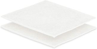 2x Seiftuch Frottier 500 g/m² 30 x30 cm Weiß