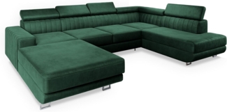 Masseno Ecksofa SIENA mit Schlaffunktion U-Form, Sofa mit Bettkasten