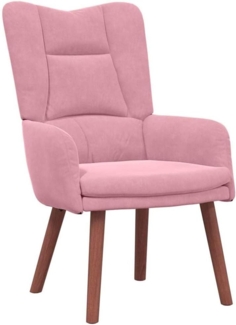 vidaXL Entspannungsstuhl Rosa 63 x 67 x 94 cm Samt 42001807