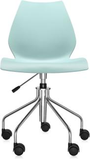 Kartell Maui Drehstuhl mit Gasfeder, Hellblau