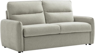Vente-unique - 3‑Sitzer Schlafsofa - Express-Schlaffunktion - Stoff - Grau - ORELIS