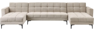 U-förmiges Sofa ALNES Beige Symmetrisch