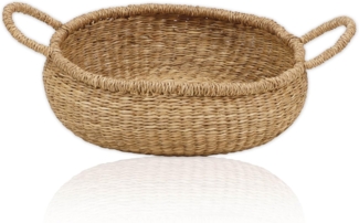 Lycce Wäschebox Aufbewahrungskorb Gr. 1 Natur, Korb geflochten aus Seegras