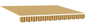 vidaXL Markisen-Ersatzstoff Mehrfarbig 350 x 200 cm Segeltuch 42000528