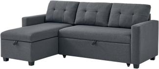 Vitalispa Ecksofa Campina Grau 226 x 161 cm L-Form