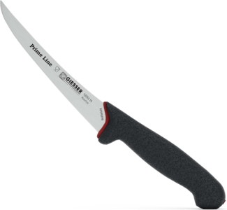 Johannes Giesser Messerfabrik PrimeLine Ausbeinmesser sehr flexibel Messer, Schwarz, 15 cm