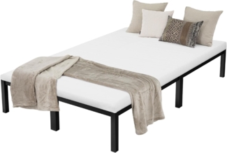 ML-DESIGN Metallbett Bettgestell Bettrahmen Stahlrahmen mit Lattenrost Metallbettrahmen, Einzelbett Paris Einzelbettgestell Gästebett Metall