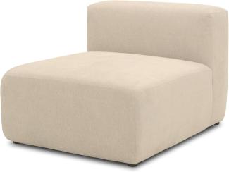 DOMO. collection Sessel Adrian, Modul-Sofa, Polsterhocker mit Rückenlehne, Modul-Couch, Einzel-Element, kombinierbar, Polstersessel, 85 x 108 x 69 cm (BxTxH), beige