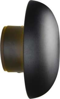 Akku Wandleuchte DAVEY aus Metall Schwarz per USB aufladbar, Ø 15,5cm