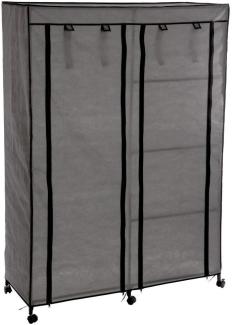 Textilgarderobe für Kleidung, 118 x 48 x 168 cm, schwarz - 5five Simple Smart