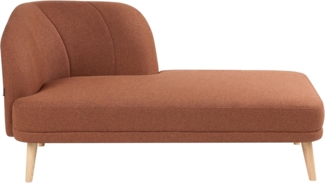 Linksseitige Chaiselounge TANLAY Stoff Goldbraun