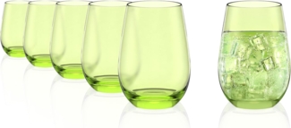 Stölzle Lausitz ELEMENTS Becher 465 ml grün 6er Set - A