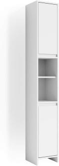 VICCO Badschrank EMMA Weiß Badezimmerschrank Hochschrank Badregal Schrank