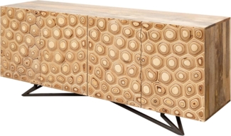 riess-ambiente Sideboard ORGANIC LIVING 175cm natur, Wohnzimmer · Massivholz · organisches Design · Kommode · Mango