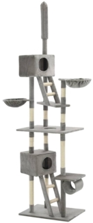 vidaXL Katzen-Kratzbaum Sisal 230 - 260 cm Grau 170522
