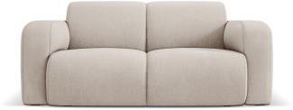 Micadoni Boucle Sofa Molino 2-Sitzer Strukturierter Stoff Beige