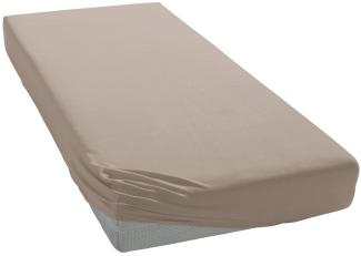 Estella Baumwolle Feinjersey Spannbettlaken 140x200 cm - 150x200 cm Kiesel