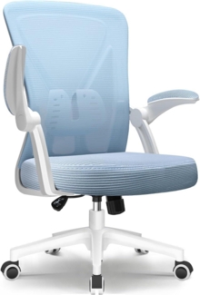 Hinonde Bürostuhl Ergonomisch mit Lendenwirbelstütze Blau