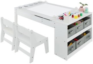 KOMFOTTEU Kindersitzgruppe, (Set, 3-tlg), mit Stauraum & Maltisch