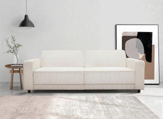 Dorel Home 3-Sitzer Allie Schlafsofa 225 cm, Bett-Funktion (108/190cm), trendiger Cord o. pflegeleichter Velours