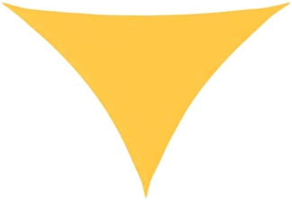vidaXL Sonnensegel Oxford-Gewebe Dreieckig 3x3x4,24 m Gelb 135612