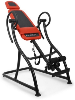 KLARFIT Rückentrainer Relax Zone Comfort Inversionsbank, (Set, mit Rückenkissen), Schwerkrafttrainer Fitness Gym Inversionstrainer
