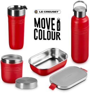 Le Creuset On the Go Business-Set To-Go Kirschrot 4-tlg. - Rot