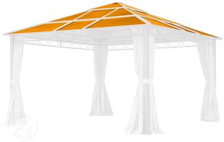 TOOLPORT Ersatzdach 4x4 m Hardtop ca. 6 mm Polycarbonatplatten für Rendezvous Deluxe 4x4m