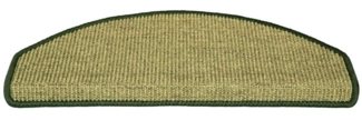 Metzker® Stufenmatte Stufenmatten Sisal New Halbrund Grün 16 Stück, halbrund, Höhe: 6 mm, Naturprodukt