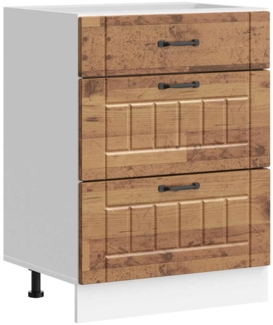 vidaXL Küchen-Unterschrank Lucca Altholz-Optik Holzwerkstoff 854277