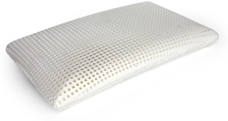 Dmora Kopfkissen Citronella, Bettkissen, Ergonomisches Produkt, Schlafzimmerkissen, Made in Italy, 70x40 h12 cm, Weiß