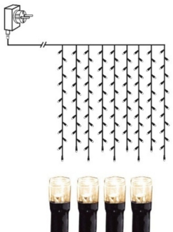 STAR TRADING LED-Lichterkette Serie MicroLED, LED Lichtervorhang MicroLED