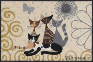 Salonloewe Fußmatte Fußmatte 50x75 Rosina Wachtmeister Fantasia di Gatti Salonloewe beige, Eingangsmatte normal, Höhe: 500 mm